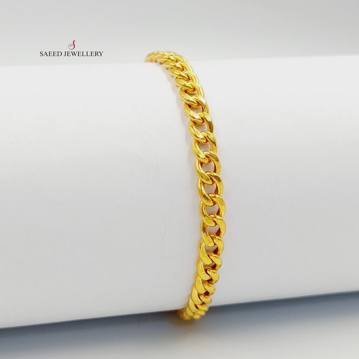 21K اسوارة حلقات مبسط-مجوهرات الشيخ سعيد-Saeed Jewelry 