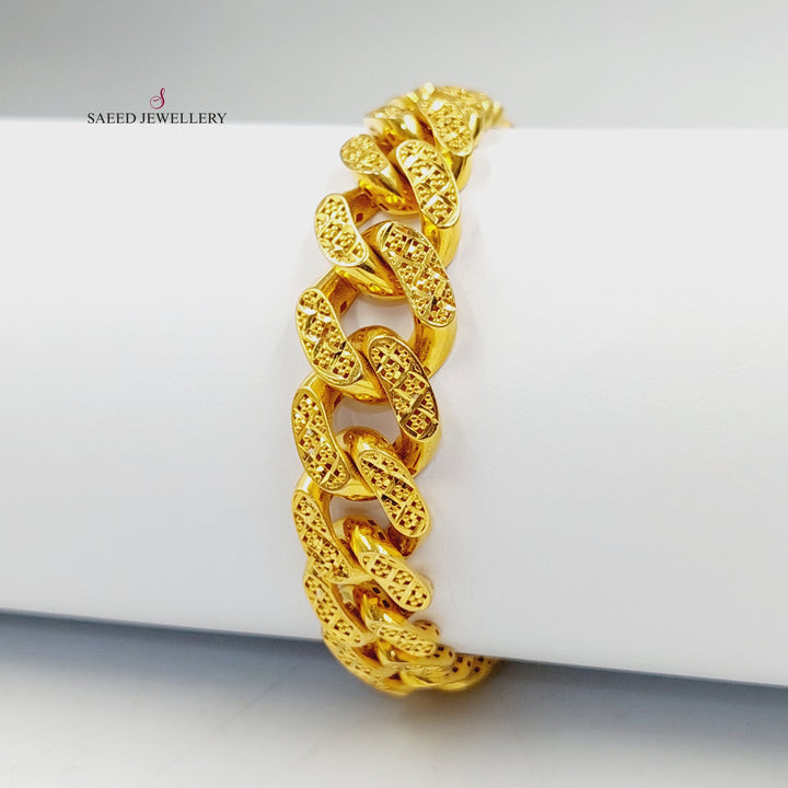 21K اسوارة حلقات مبسط-مجوهرات الشيخ سعيد-Saeed Jewelry 