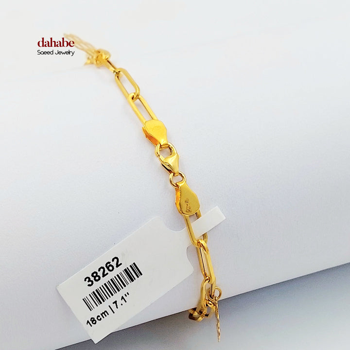 Dandash Bracelet Made of 21K Gold by Saeed Jewelry 