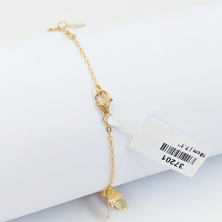 Dandash Bracelet Made of 21K Gold by Saeed Jewelry 