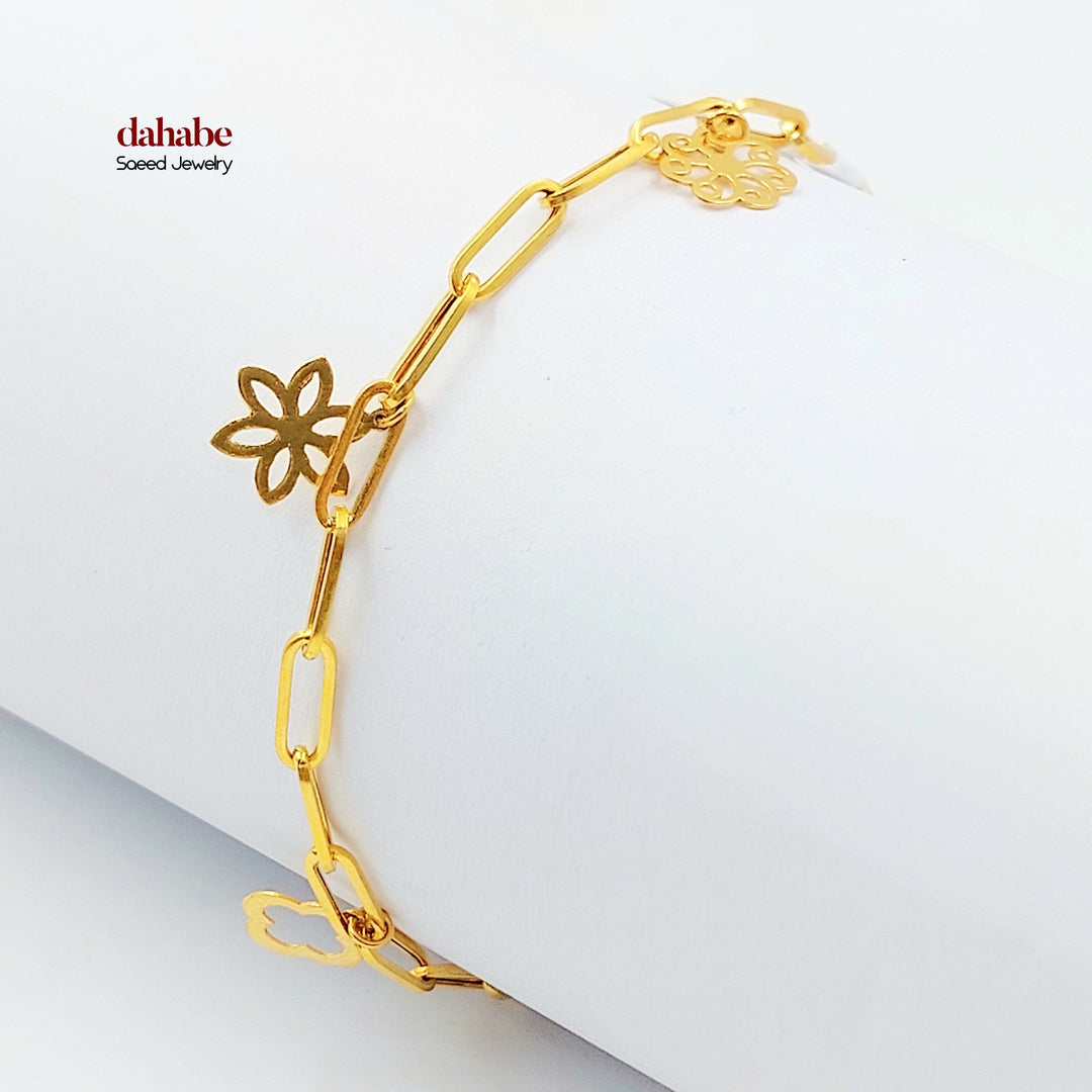 Dandash Bracelet Made of 21K Gold by Saeed Jewelry 