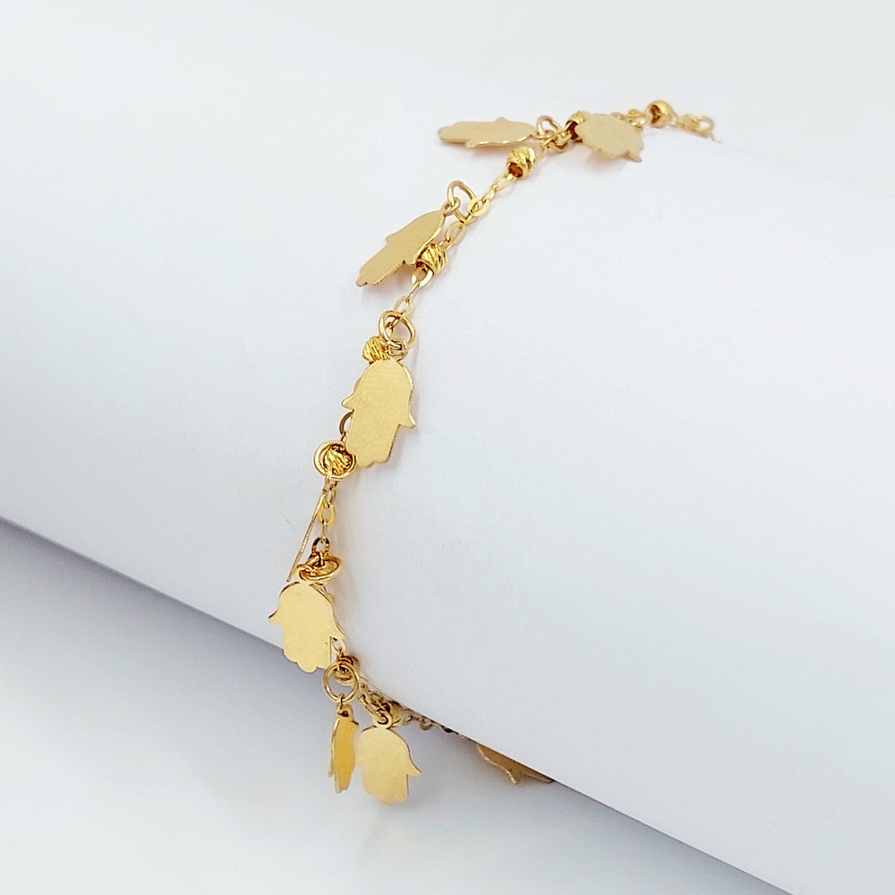 Dandash Bracelet Made of 21K Gold by Saeed Jewelry 
