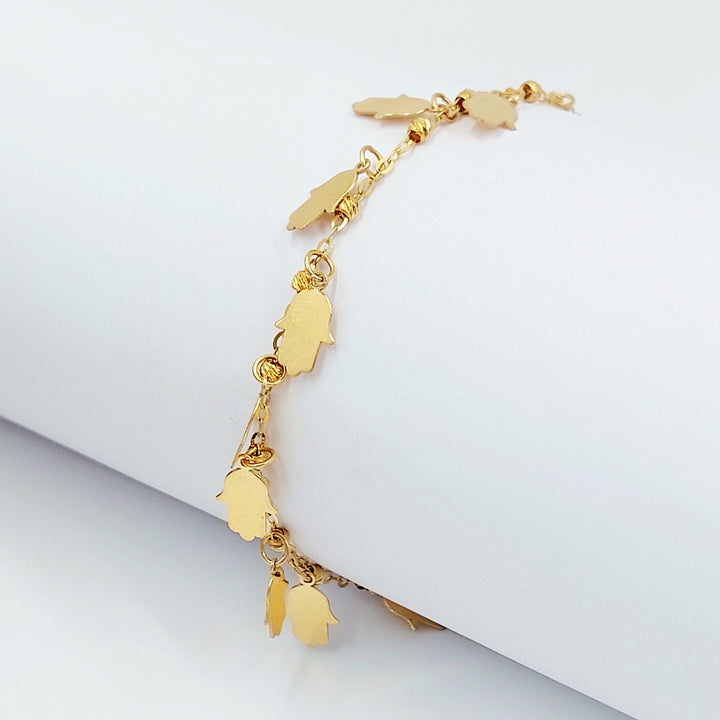 Dandash Bracelet Made of 21K Gold by Saeed Jewelry 