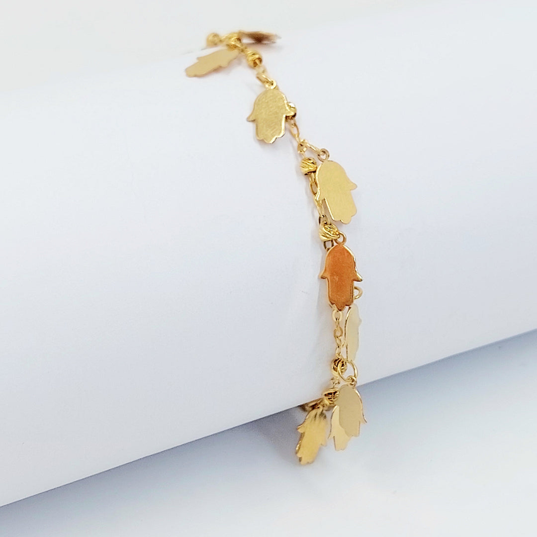 Dandash Bracelet Made of 21K Gold by Saeed Jewelry 