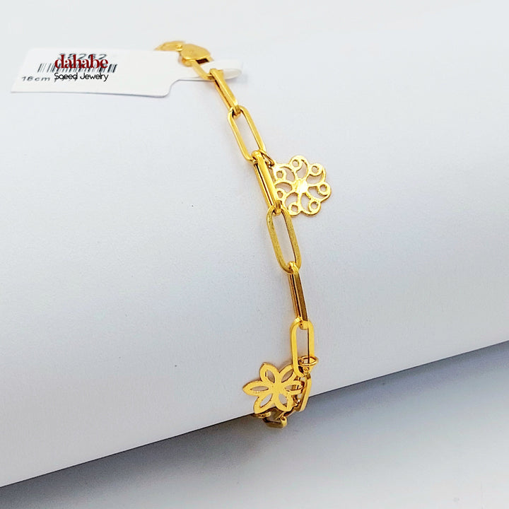 Dandash Bracelet Made of 21K Gold by Saeed Jewelry 