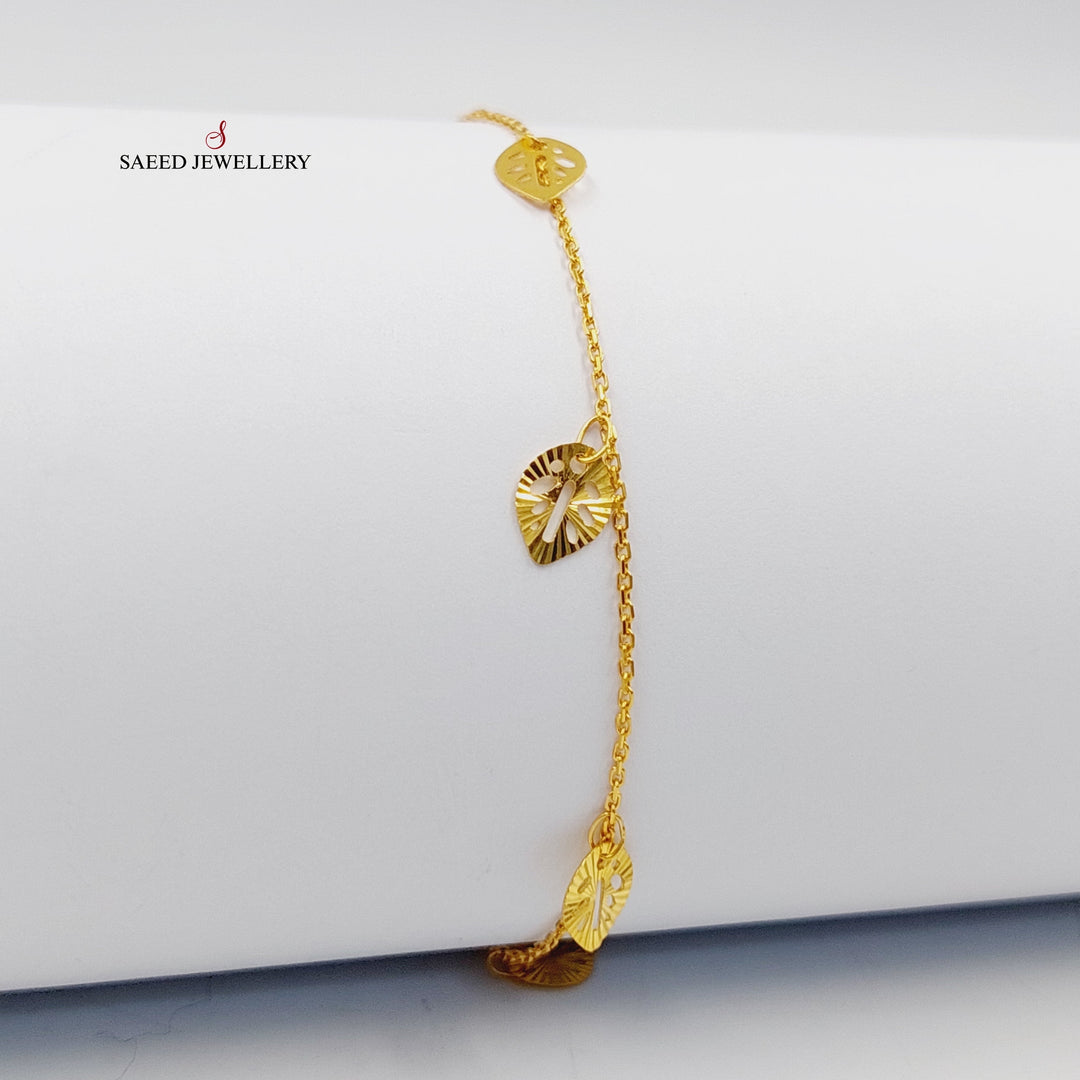 21K Gold Dandash Bracelet by Saeed Jewelry - Image 3