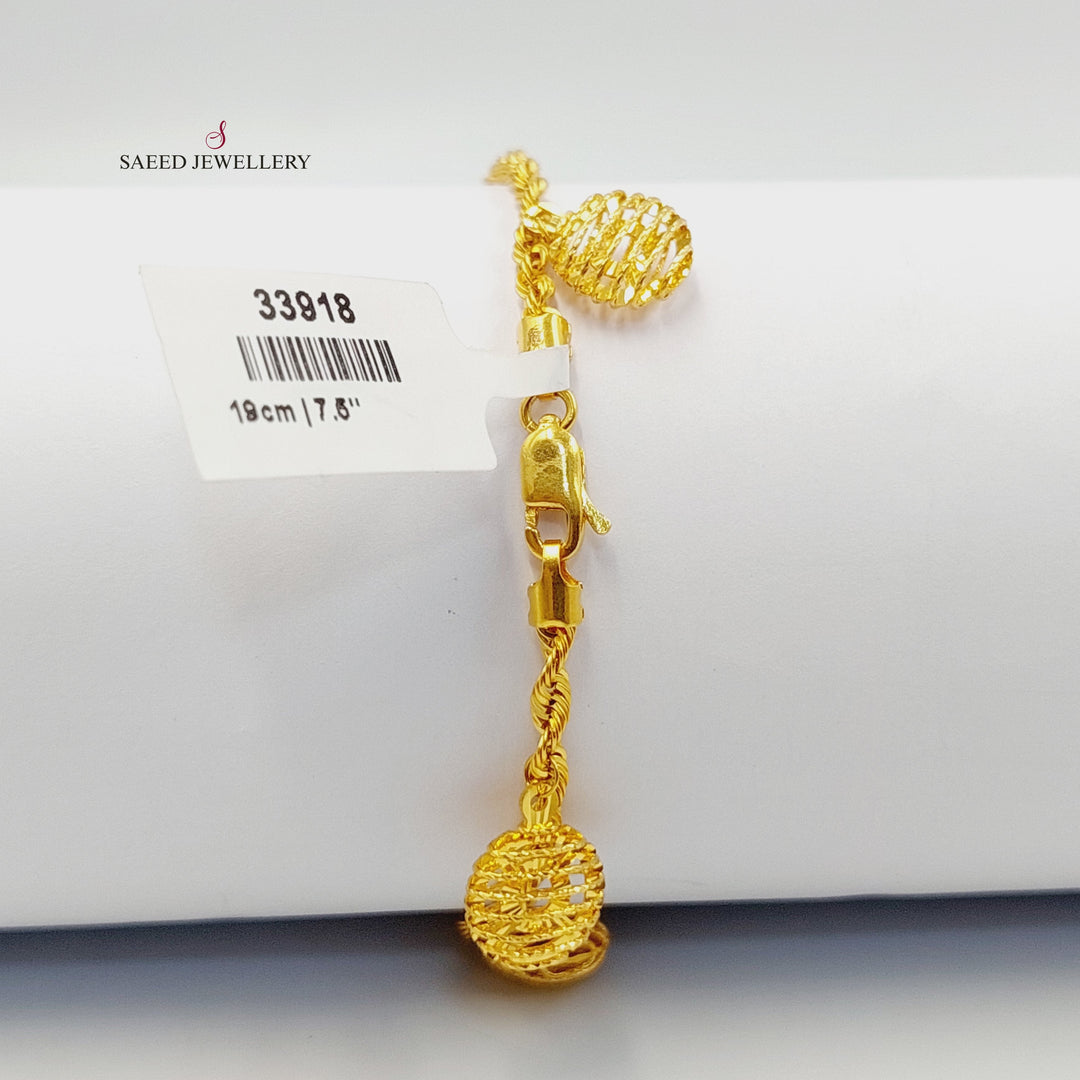 21K اسوارة جدل دنانديش-مجوهرات الشيخ سعيد-Saeed Jewelry 