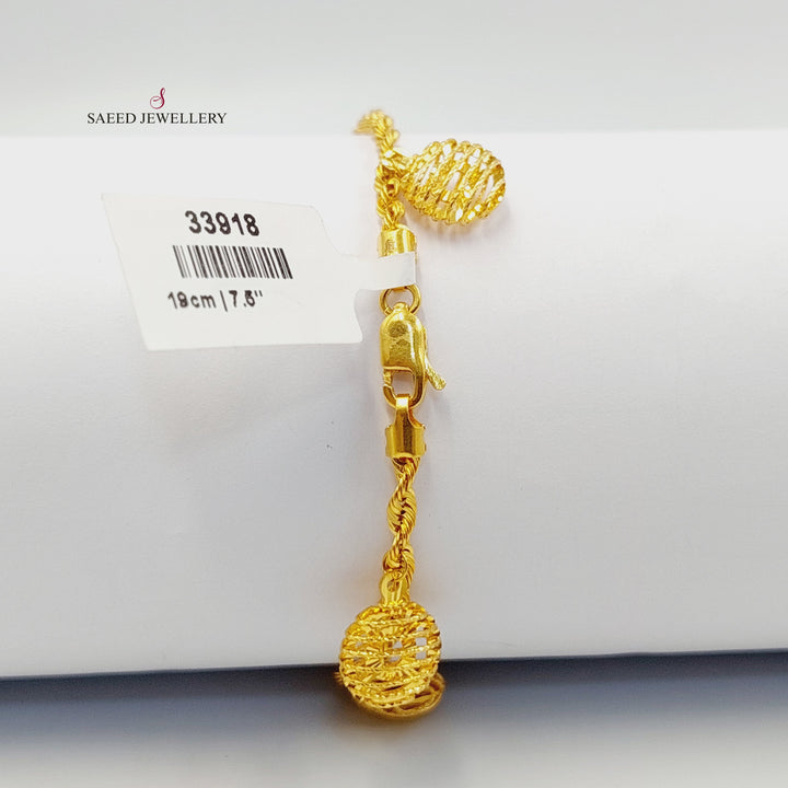 21K اسوارة جدل دنانديش-مجوهرات الشيخ سعيد-Saeed Jewelry 