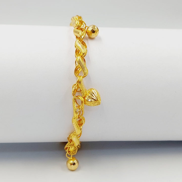 Dandash Bracelet Made of 21K Gold by Saeed Jewelry 