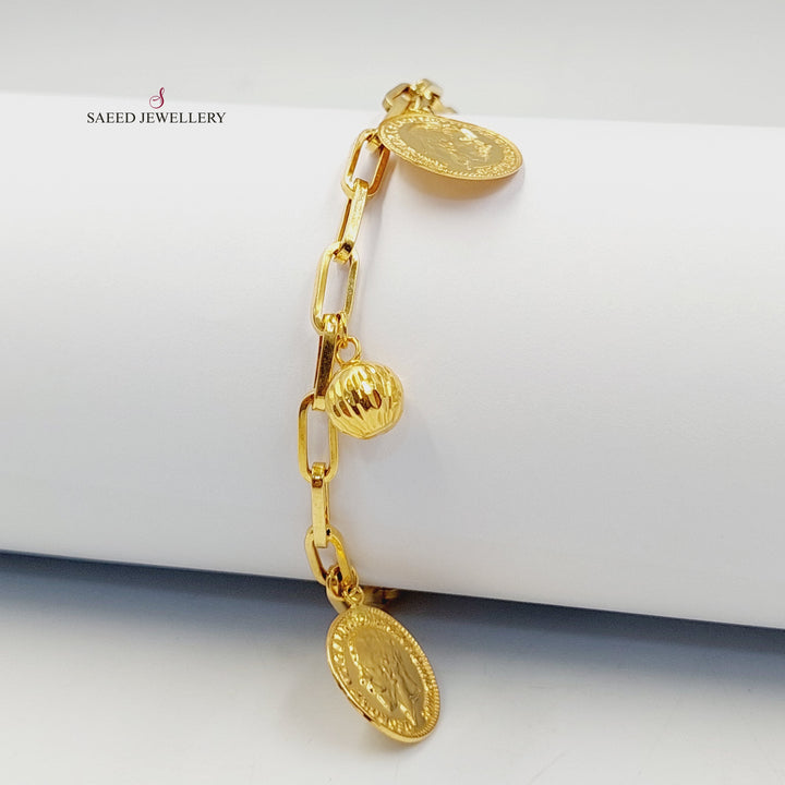 21K Gold Dandash Bracelet by Saeed Jewelry - Image 5