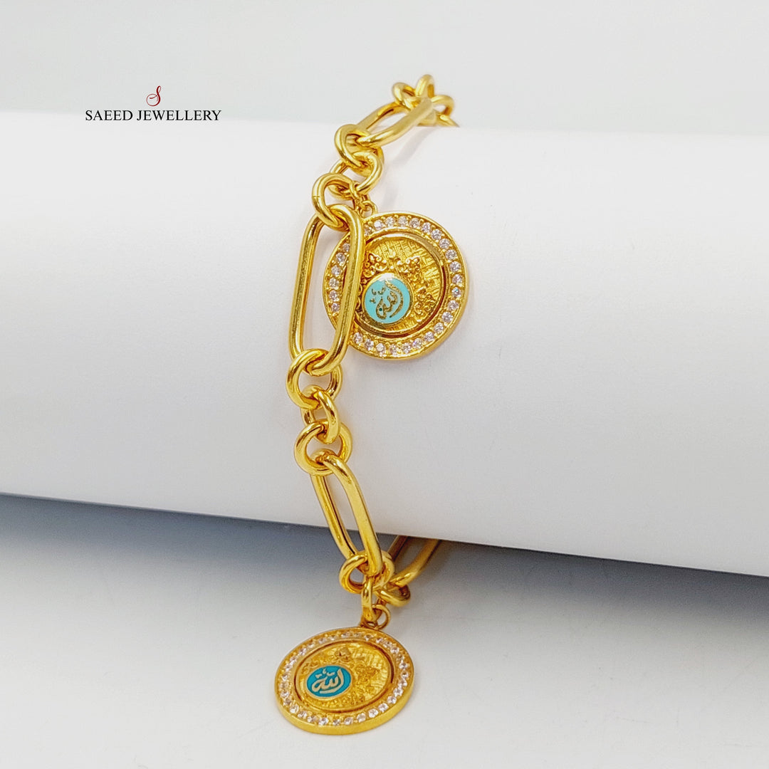 21K اسوارة بيبر كليب دنانديش-مجوهرات الشيخ سعيد-Saeed Jewelry 