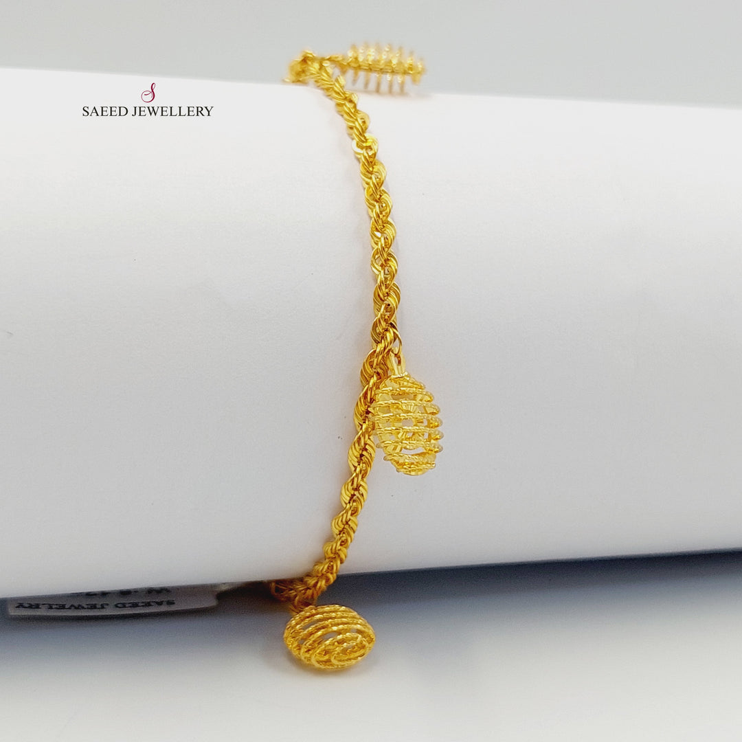 21K اسوارة جدل دنانديش-مجوهرات الشيخ سعيد-Saeed Jewelry 