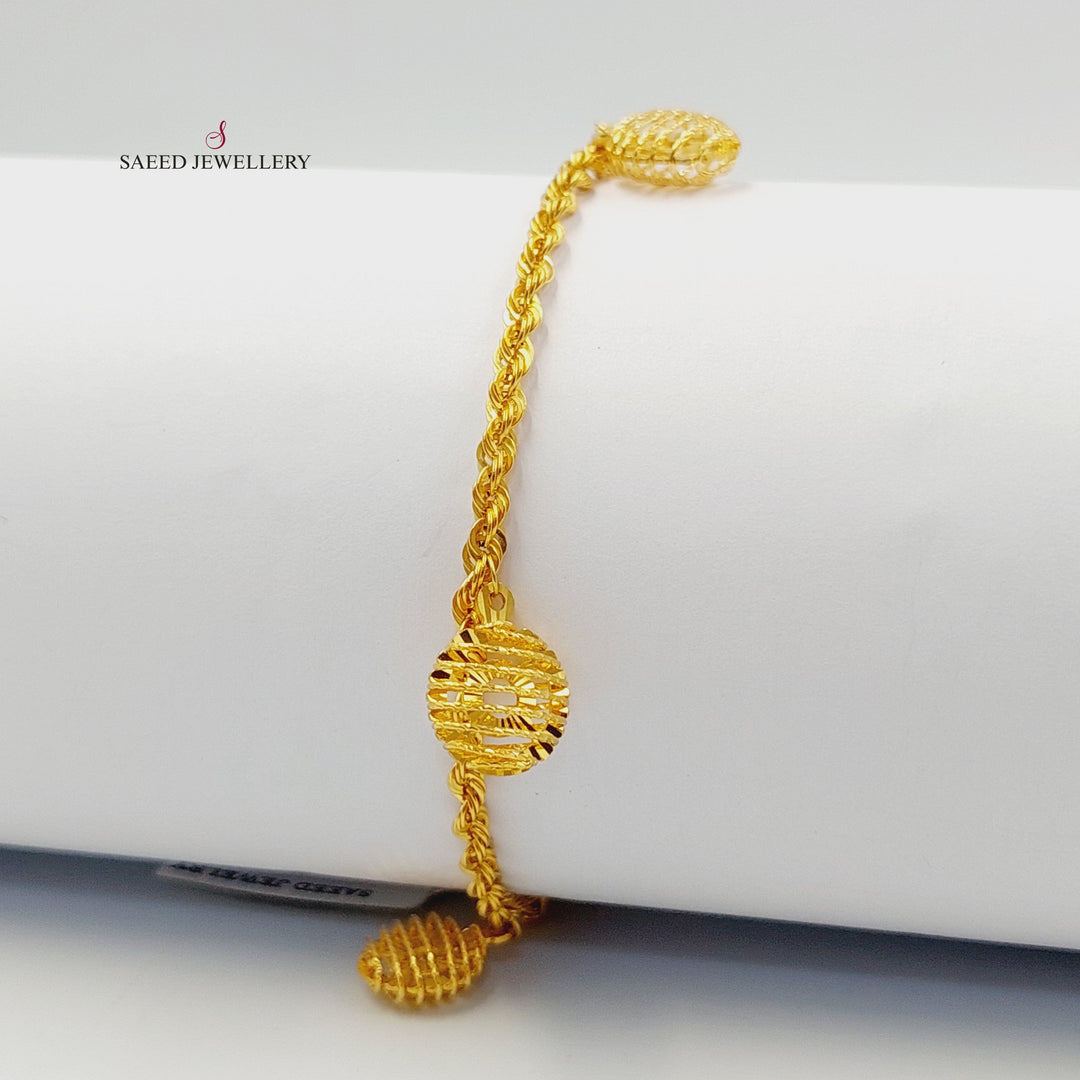 21K اسوارة جدل دنانديش-مجوهرات الشيخ سعيد-Saeed Jewelry 