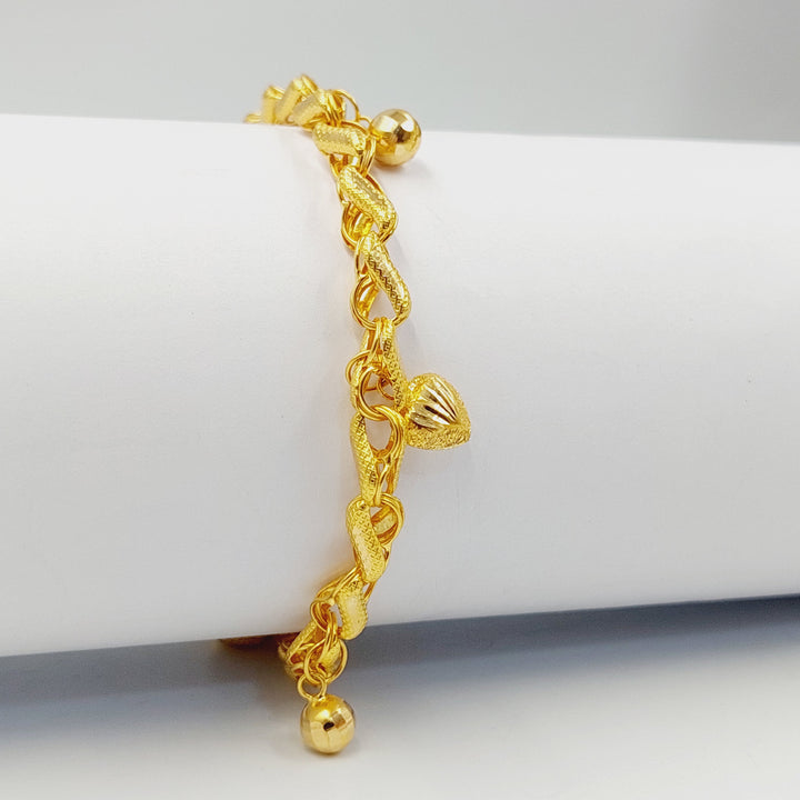 Dandash Bracelet Made of 21K Gold by Saeed Jewelry 