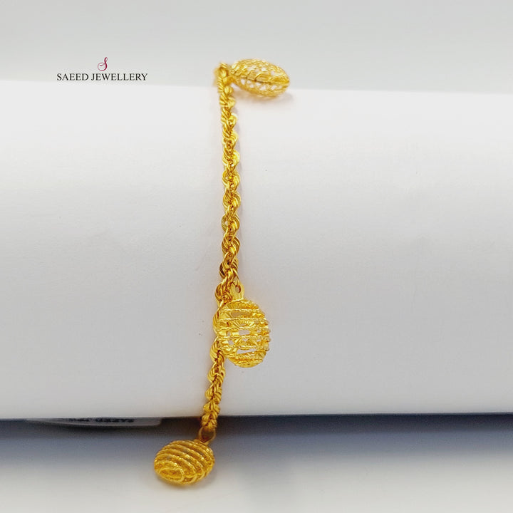 21K اسوارة جدل دنانديش-مجوهرات الشيخ سعيد-Saeed Jewelry 