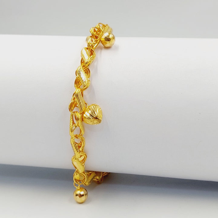 Dandash Bracelet Made of 21K Gold by Saeed Jewelry 