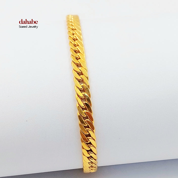 Deluxe Cuban Links Bracelet Made of 21K Gold by Saeed Jewelry 