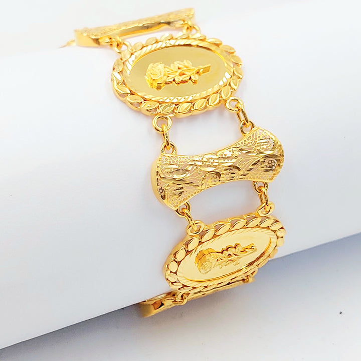 21K اسوارة اونصه اكسترا-مجوهرات الشيخ سعيد-Saeed Jewelry 