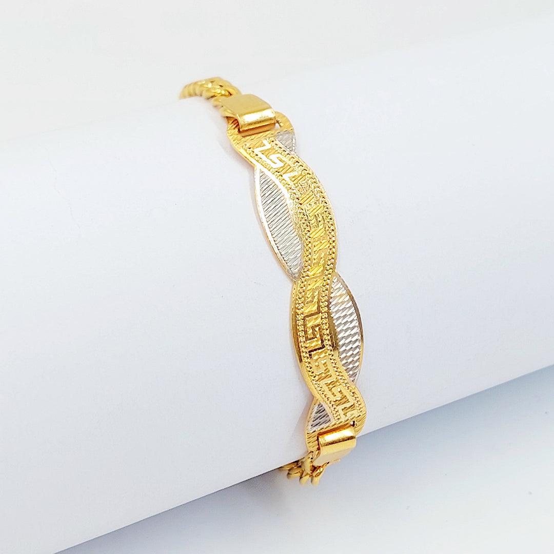 Deluxe Bar Bracelet Made of 21K Gold by Saeed Jewelry 