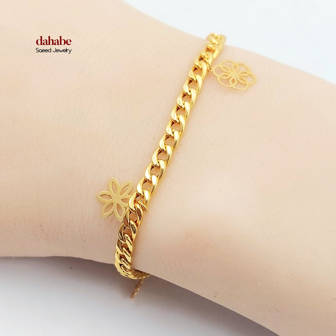 21K اسوارة فرفشة اكسترا-مجوهرات الشيخ سعيد-Saeed Jewelry 