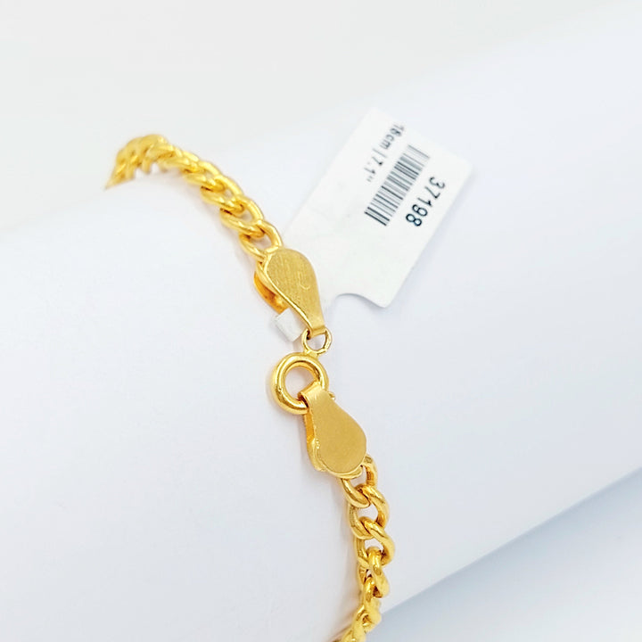 Deluxe Bar Bracelet Made of 21K Gold by Saeed Jewelry 
