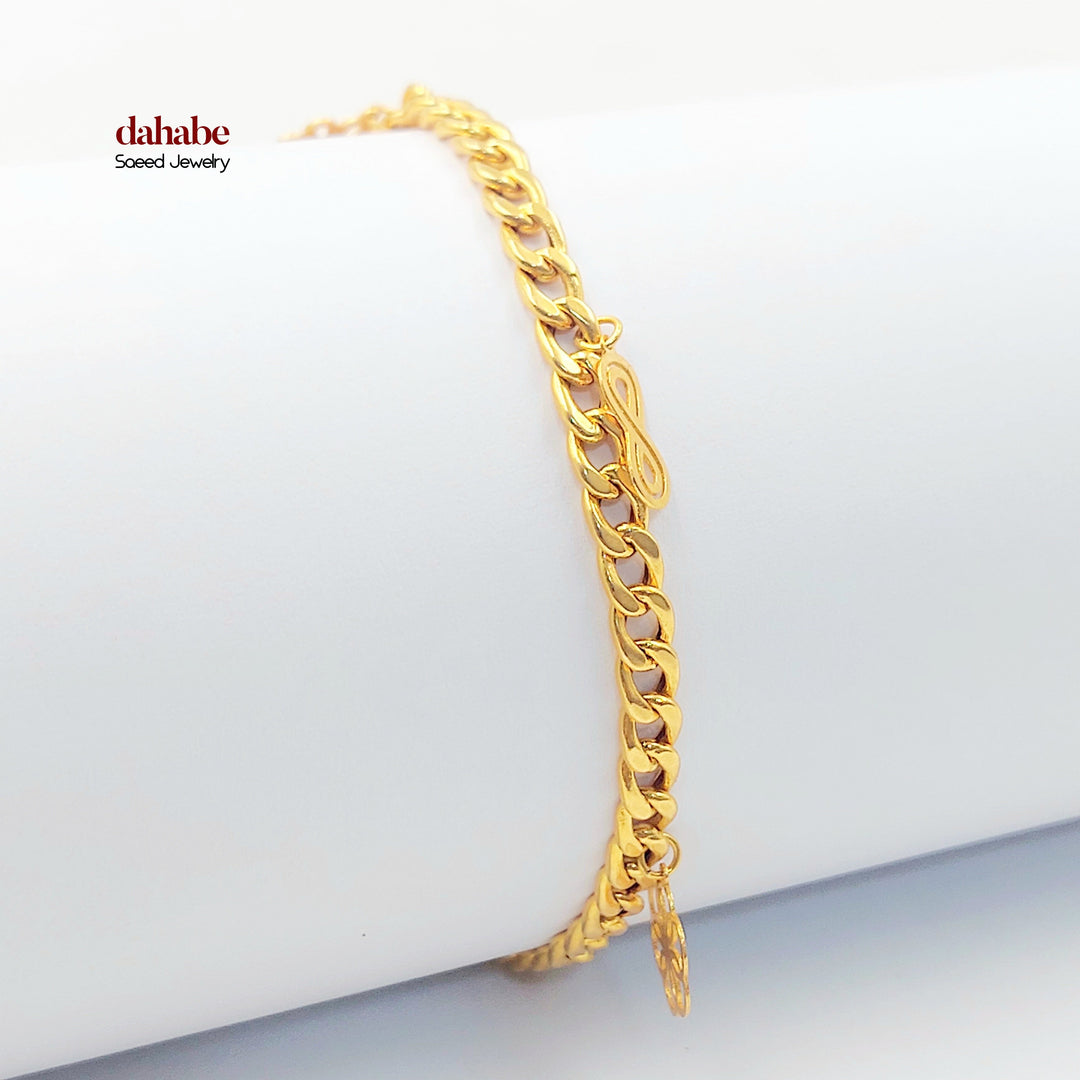 21K اسوارة فرفشة اكسترا-مجوهرات الشيخ سعيد-Saeed Jewelry 
