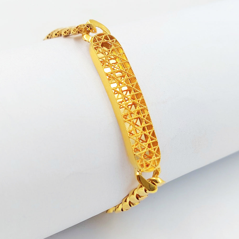 Deluxe Cuban Links Bracelet Made of 21K Gold by Saeed Jewelry 