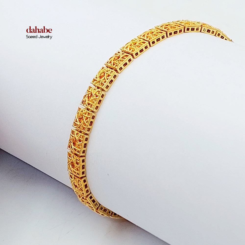 21K اسوارة كويتي اكسترا-مجوهرات الشيخ سعيد-Saeed Jewelry 