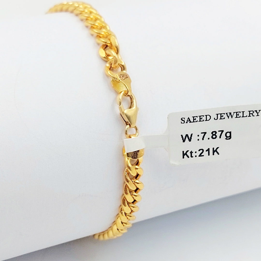 Deluxe Bracelet Made of 21K Gold by Saeed Jewelry 