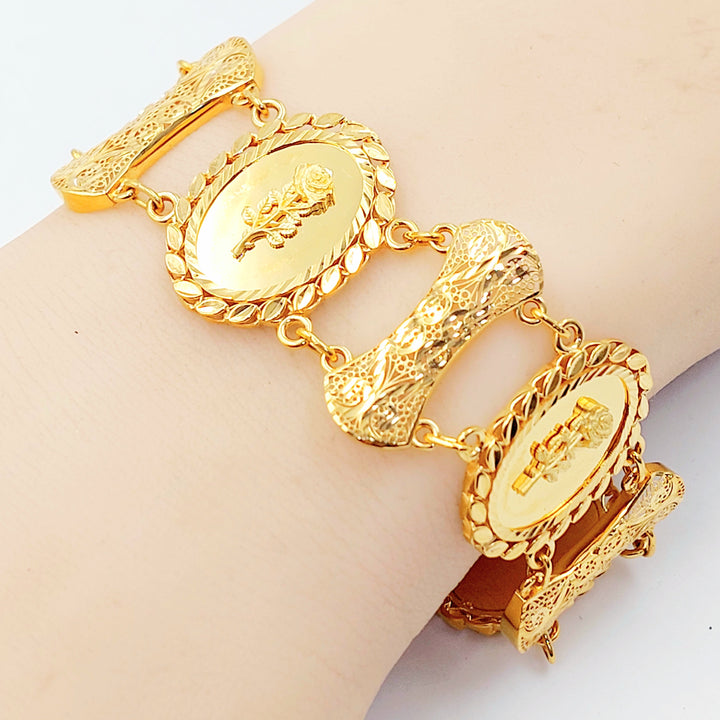 21K اسوارة اونصه اكسترا-مجوهرات الشيخ سعيد-Saeed Jewelry 