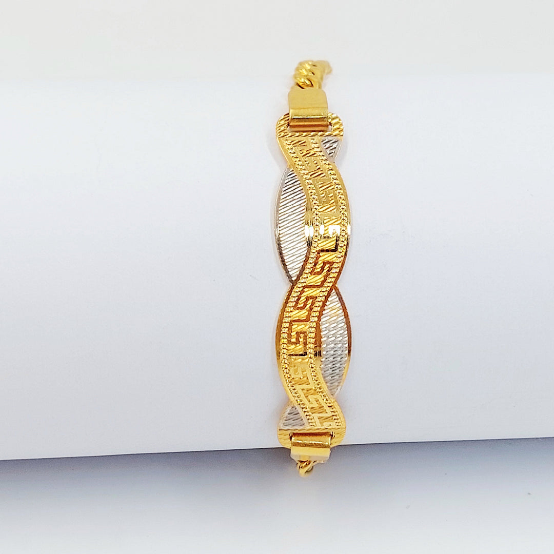 Deluxe Bar Bracelet Made of 21K Gold by Saeed Jewelry 