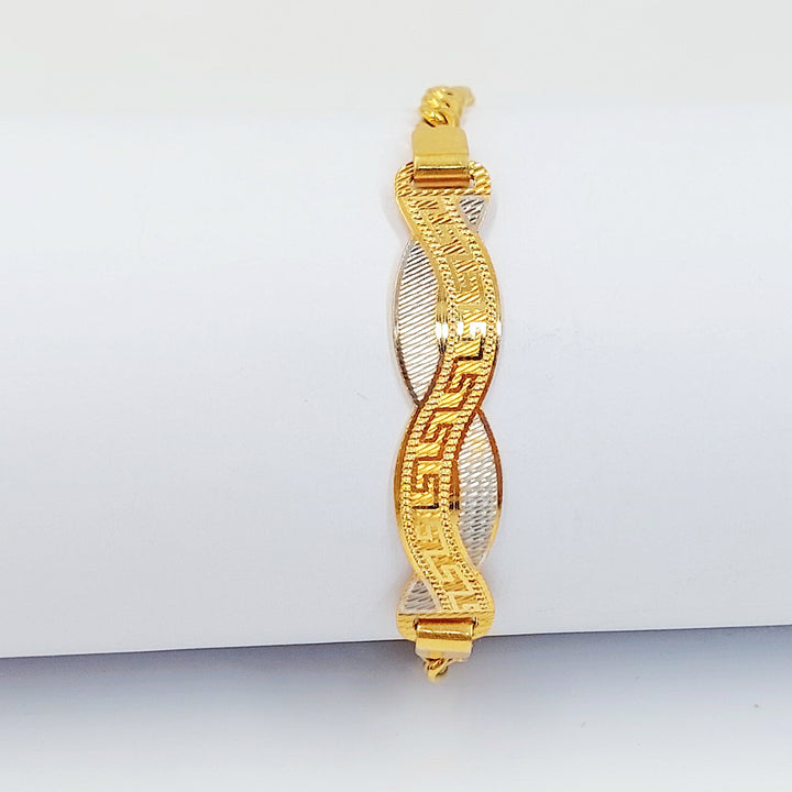 Deluxe Bar Bracelet Made of 21K Gold by Saeed Jewelry 