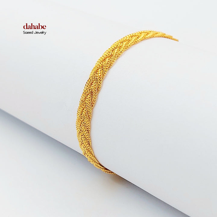 21K اسوارة فانسي اكسترا-مجوهرات الشيخ سعيد-Saeed Jewelry 