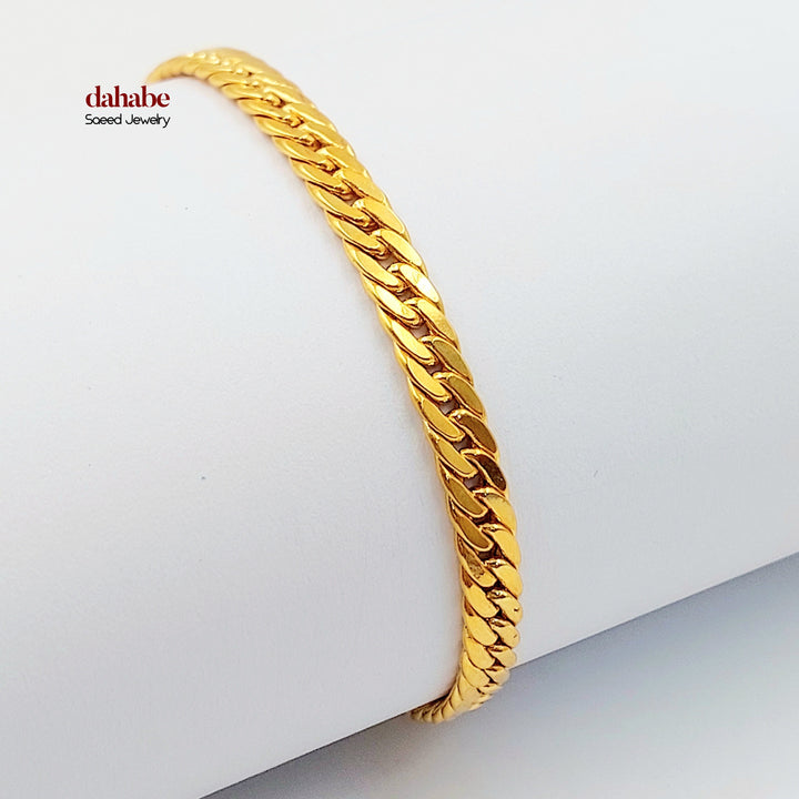 Deluxe Cuban Links Bracelet Made of 21K Gold by Saeed Jewelry 