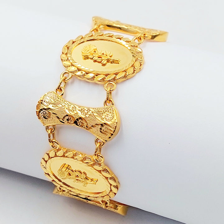21K اسوارة اونصه اكسترا-مجوهرات الشيخ سعيد-Saeed Jewelry 