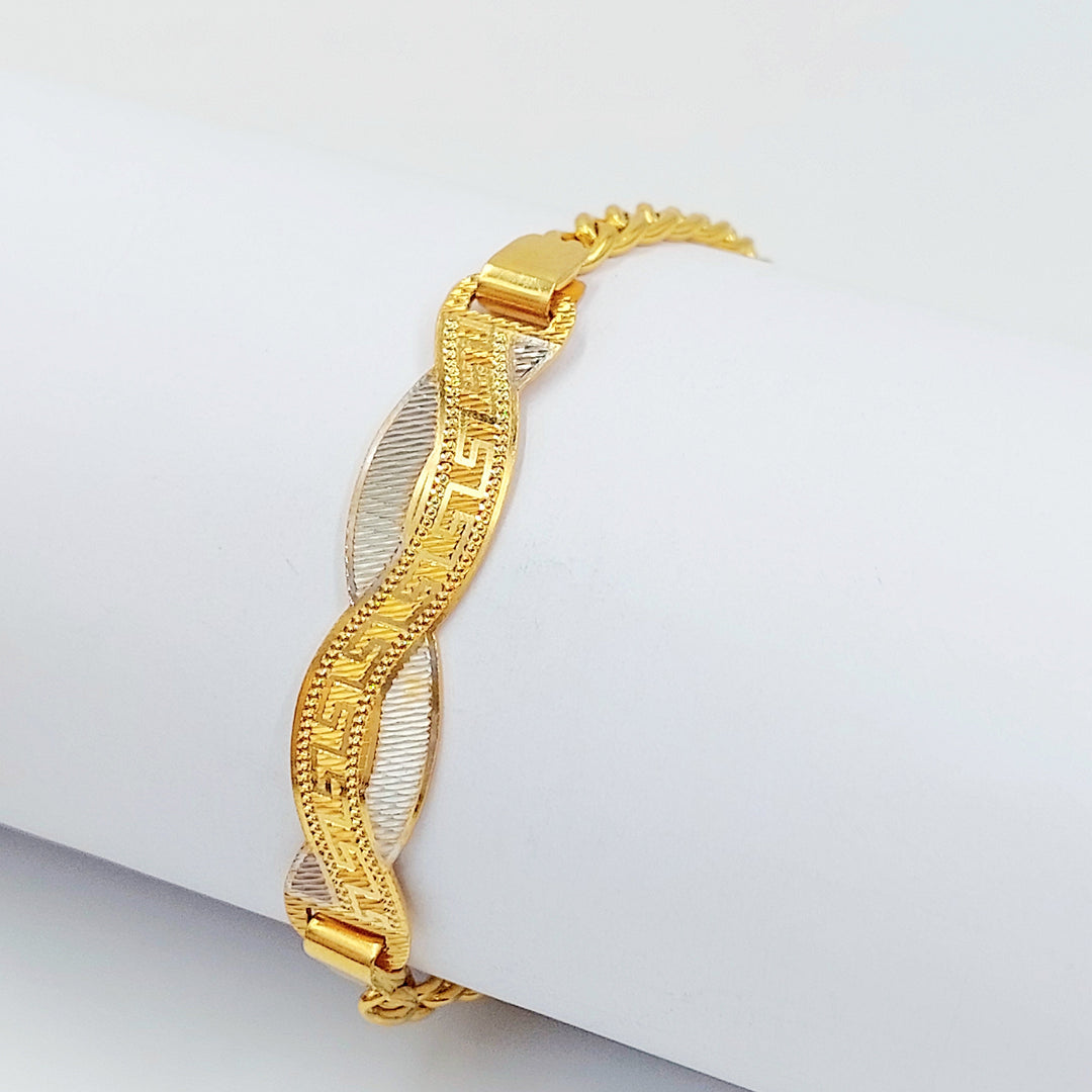 Deluxe Bar Bracelet Made of 21K Gold by Saeed Jewelry 