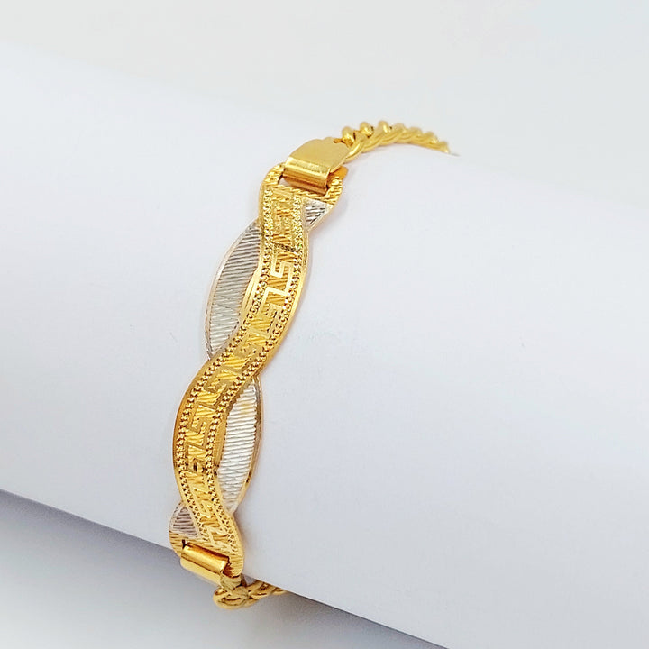 Deluxe Bar Bracelet Made of 21K Gold by Saeed Jewelry 