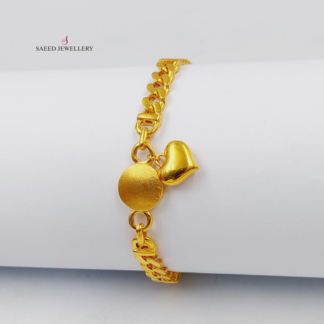 21K Gold Deluxe Turkish Bracelet by Saeed Jewelry - Image 3