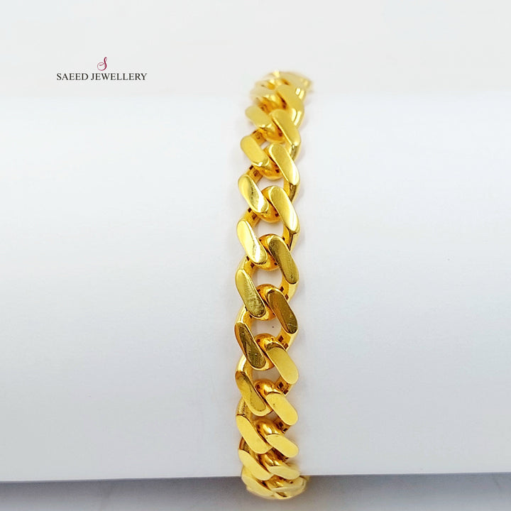Deluxe Cuban Links Bracelet Made of 21K Gold by Saeed Jewelry 
