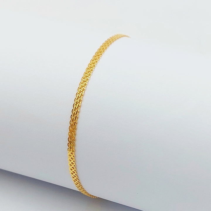 21K اسوارة مبسط اكسترا-مجوهرات الشيخ سعيد-Saeed Jewelry 