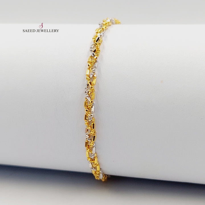 Deluxe Fancy Bracelet Made of 21K Gold by Saeed Jewelry 