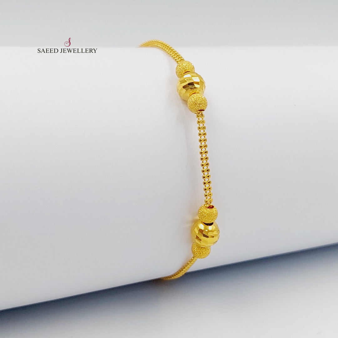 Deluxe Balls Bracelet Made of 21K Gold by Saeed Jewelry 