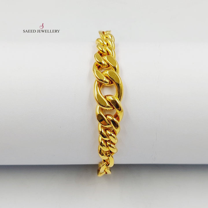 21K اسوارة جنزير اكسترا-مجوهرات الشيخ سعيد-Saeed Jewelry 