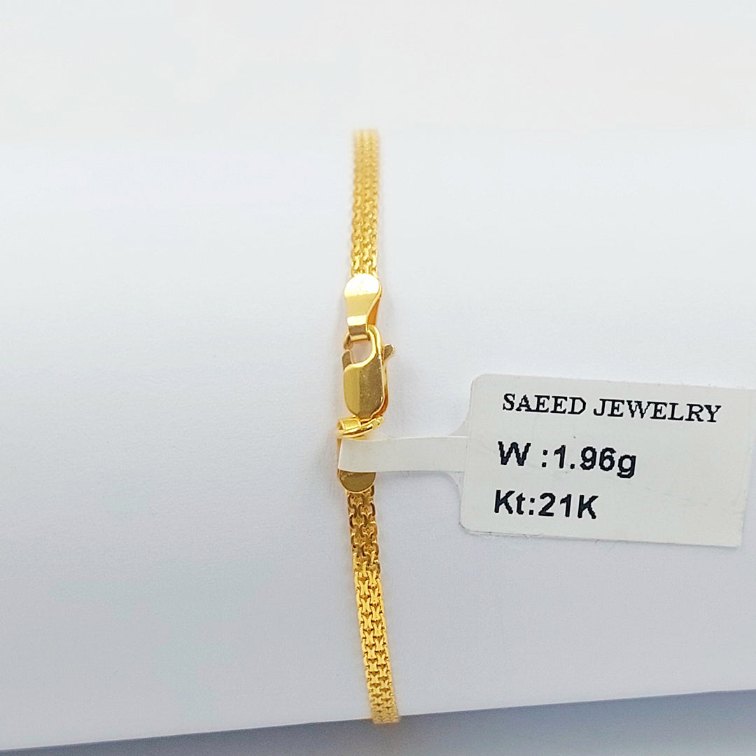 21K اسوارة مبسط اكسترا-مجوهرات الشيخ سعيد-Saeed Jewelry 