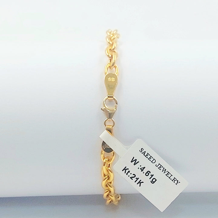 21K اسوارة بيبر كليب اكسترا-مجوهرات الشيخ سعيد-Saeed Jewelry 