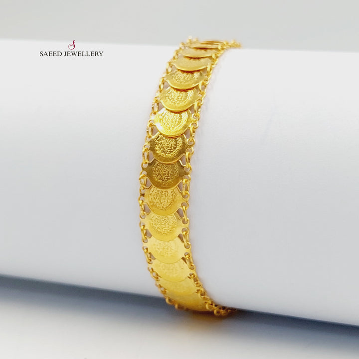 Deluxe Eighths Bracelet Made of 21K Gold by Saeed Jewelry 