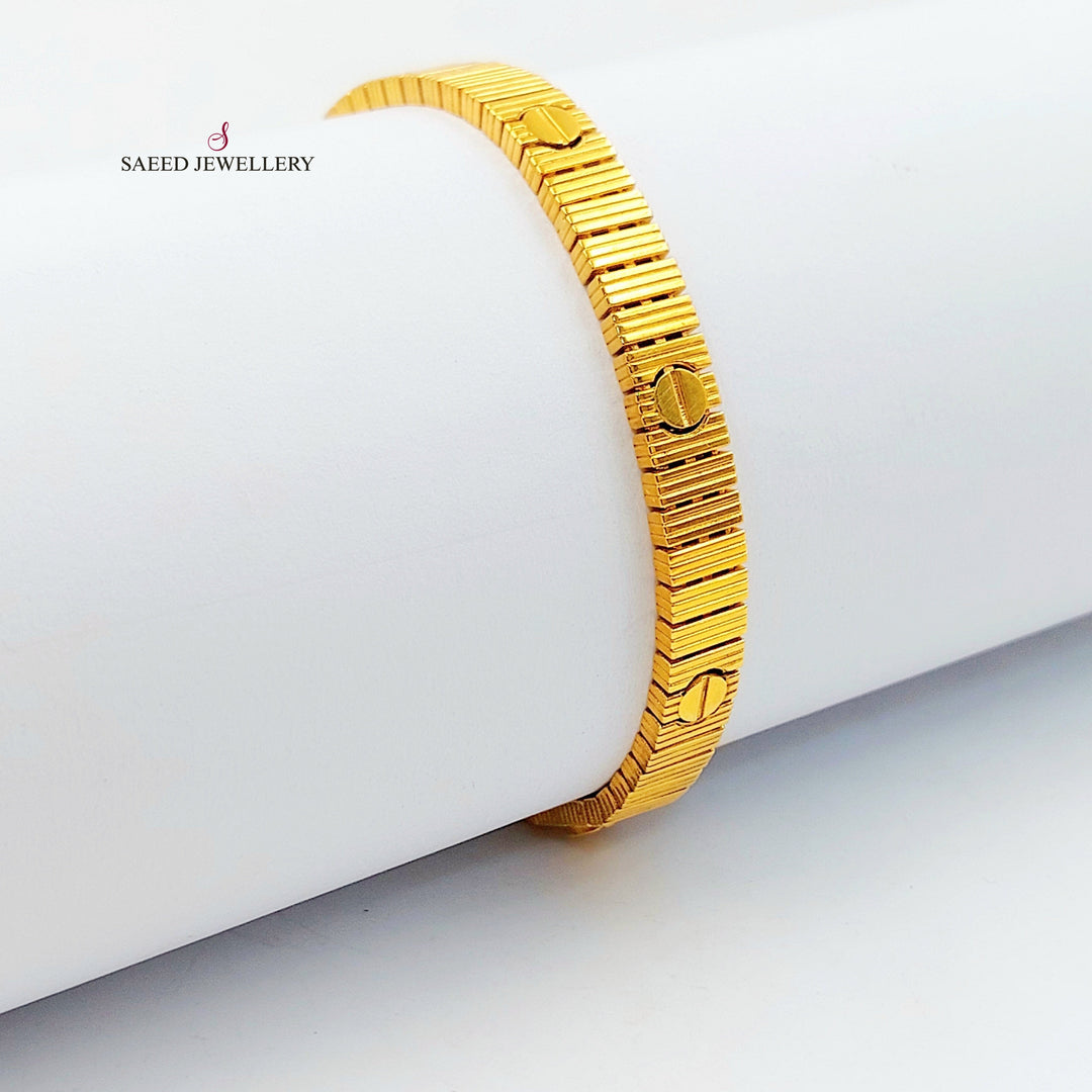 Deluxe Bracelet Made of 21K Gold by Saeed Jewelry 