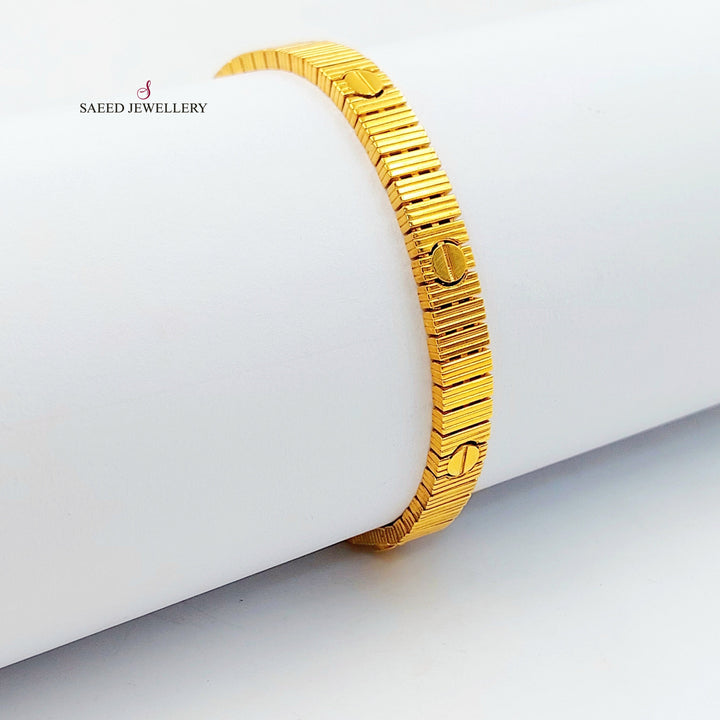 Deluxe Bracelet Made of 21K Gold by Saeed Jewelry 