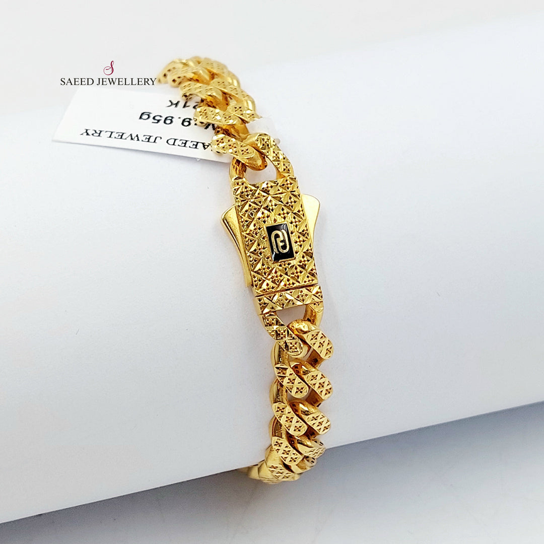 21K اسوارة جنزير اكسترا-مجوهرات الشيخ سعيد-Saeed Jewelry 