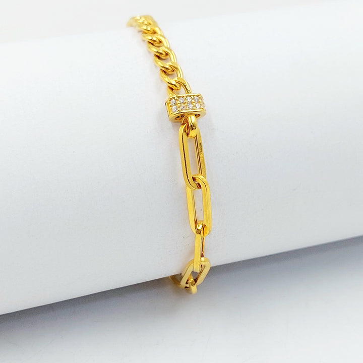 21K اسوارة جنزير اكسترا-مجوهرات الشيخ سعيد-Saeed Jewelry 